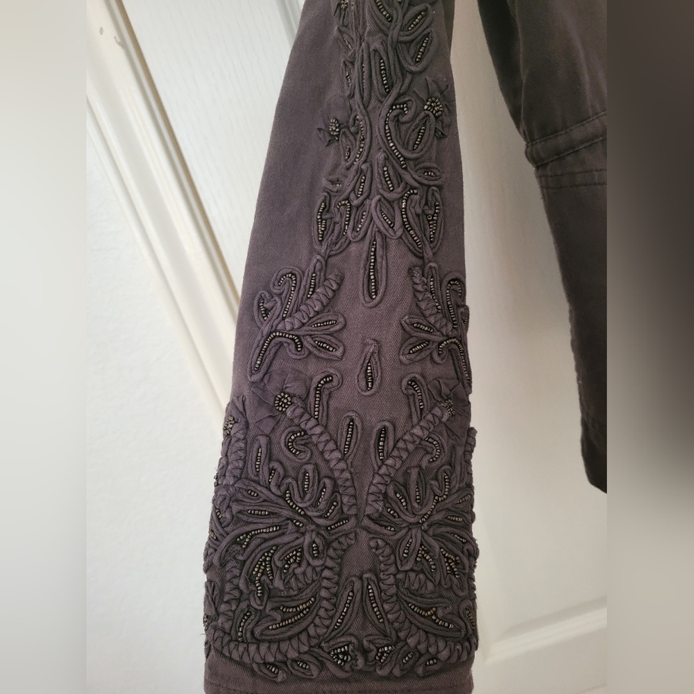 Beaded Draw String Jacket - image 3